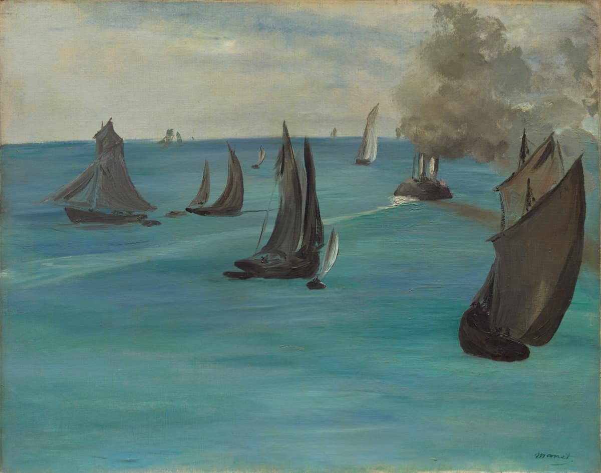 Sea View, Calm Weather, 1864/65, by Édouard Manet. Art Institute of Chicago (CC0).